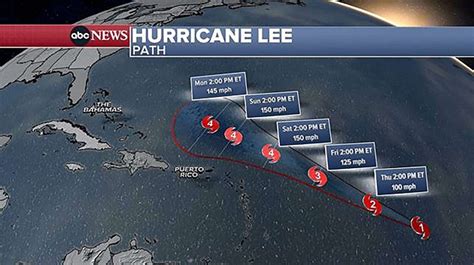 Hurricane Lee: Projected path, maps and hurricane tracker - York's Max ...