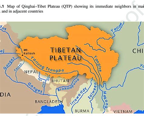 2 Map showing Qinghai province and the location of the source area for ...