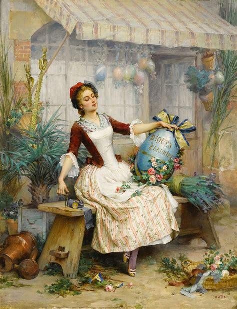 Pierre Outin (1840-1899) — The Easter Eggs, 1874-1875 (1767×2306) | Easter art, Holiday painting ...