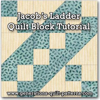 Jacob's Ladder Quilt Block: 4.5", 6", 7.5", 9", 12" finished block