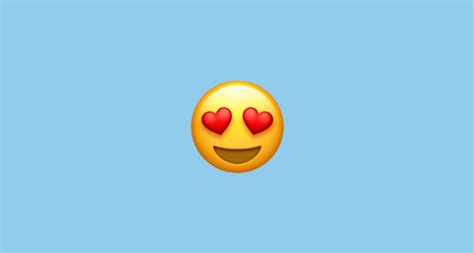 😍 Smiling Face With Heart-Eyes Emoji on Apple iOS 10.3