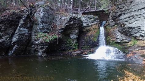 Waterfalls in the Poconos mountains - YouTube