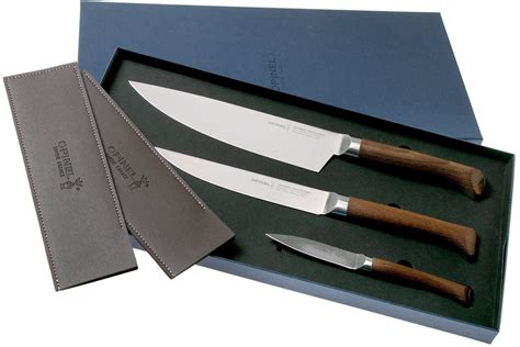 Opinel Les Forgés 1890 three-piece knife set, 002292 | Advantageously shopping at Knivesandtools.com