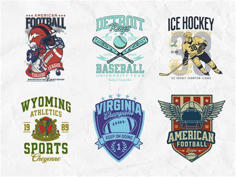 Create Customizable Retro Sport College T-Shirts - Kittl