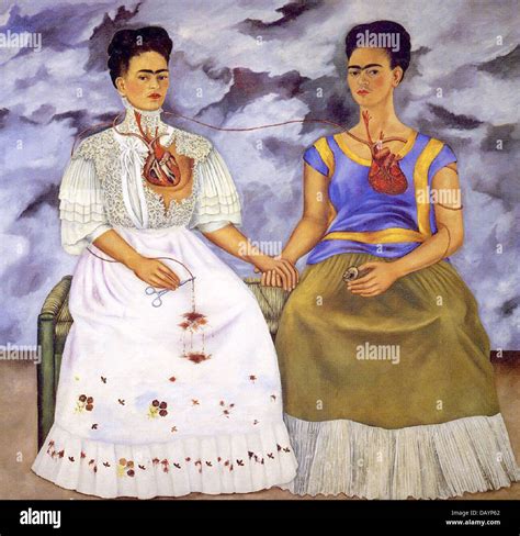 Frida Kahlo Les deux Fridas 1939 Photo Stock - Alamy