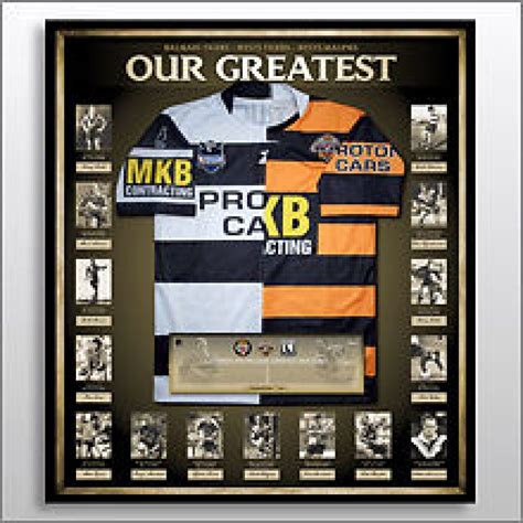 Wests Tigers - Signed & Framed 'Our Greatest' Limited Edition Jersey ...