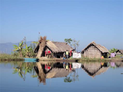 Floating Phum Huts in Loktak lake - By Ritesh Kumar - Wetlands ...