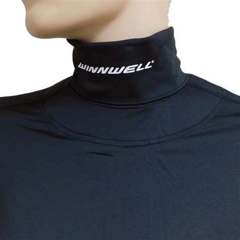 WINNWELL Base Layer Top w/Built-In Neck Guard- Yth