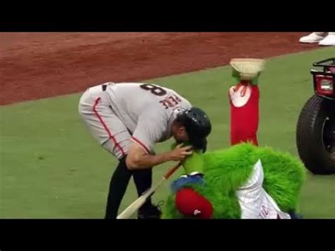 MLB Phillie Phanatic Funiest Moments - YouTube