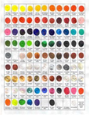 colour charts paint palette | Paint charts, Color chart, Paint colors