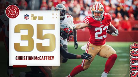 Christian McCaffrey Ranked No. 35 on NFL's 'Top 100 Players of 2023'