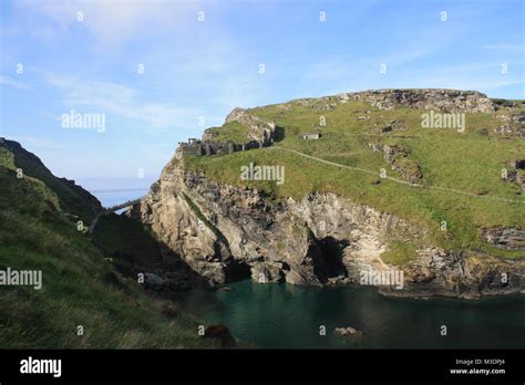 Tintagel Castle Ruins Stock Photo - Alamy