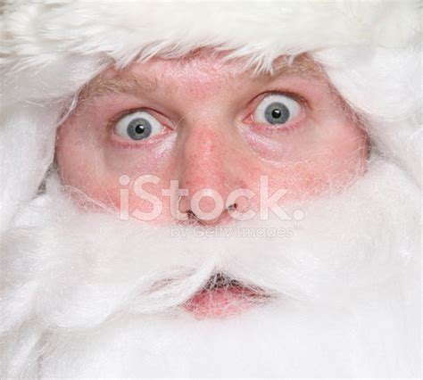 Surprised Santa With Really Big Eyes Stock Photo | Royalty-Free ...