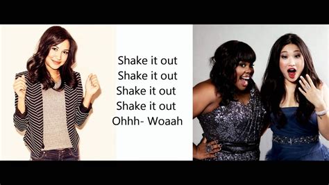 Glee - Shake it out Lyrics - YouTube