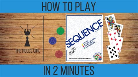 How to Play Sequence in 2 Minutes - The Rules Girl - YouTube
