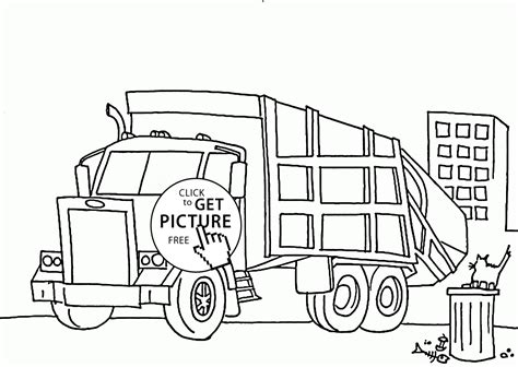 Printable Garbage Truck