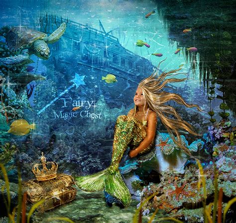 Mermaid Underwater Pack Digital Background Underwater 2 - Etsy