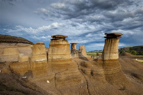 Hoodoos of Alberta by Drumheller in Canada Stock Image - Image of stone, badlands: 158146083