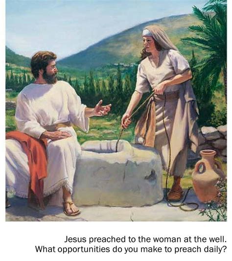 Jesus with the Samaritan woman by Sychar! | Bible pictures, Bible ...