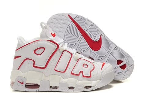 Nike Air More Uptempo Scottie Pippen Shoes White/Red | Nike shoes cheap ...