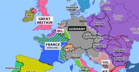 Invasion of Germany | Historical Atlas of Europe (24 March 1945) | Omniatlas