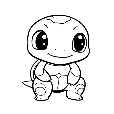 Cute Turtle Coloring Pages Easy Printable Outline Sketch Drawing Vector ...