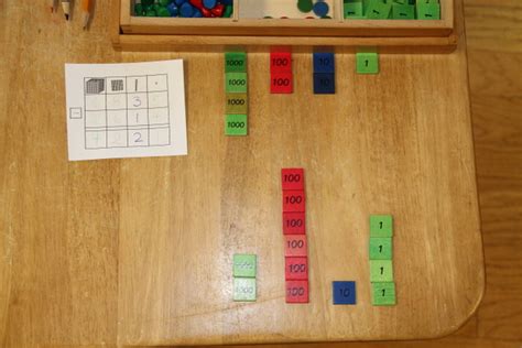 Subtraction With the Stamp Game - Montessori Album