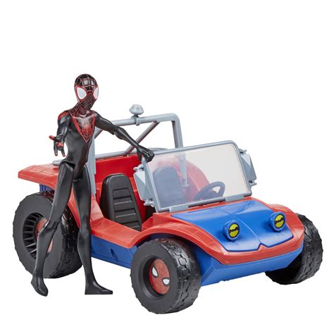 Marvel Spider-Man Spider-Mobile 6-Inch-Scale Vehicle With Miles Morales ...