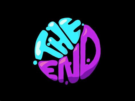 the end gift | Text animation, The end gif, Motion design animation