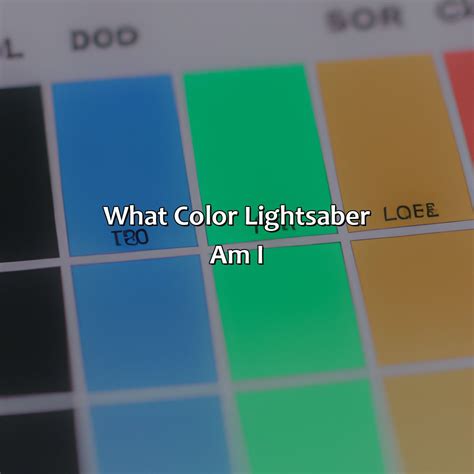 What Color Lightsaber Am I - colorscombo.com