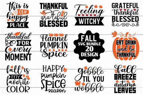 Fall SVG Bundle By creativesvgzone | TheHungryJPEG