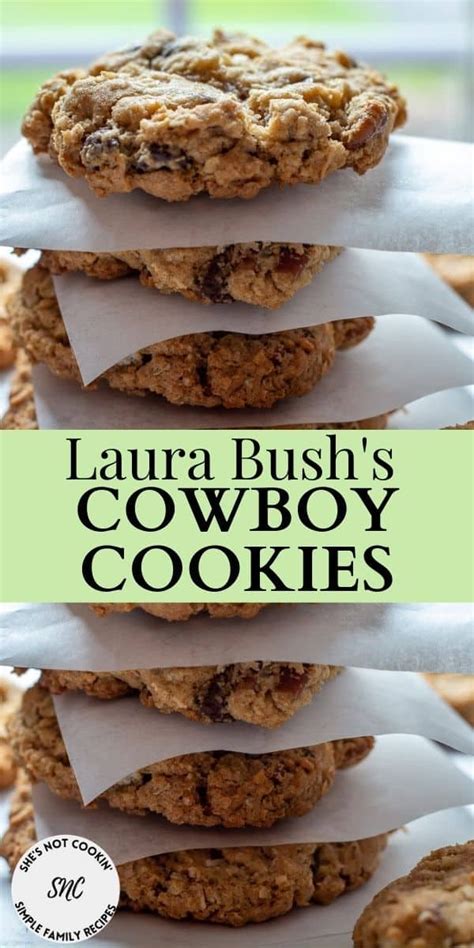 Laura Bush Cowboy Cookies Printable Recipe