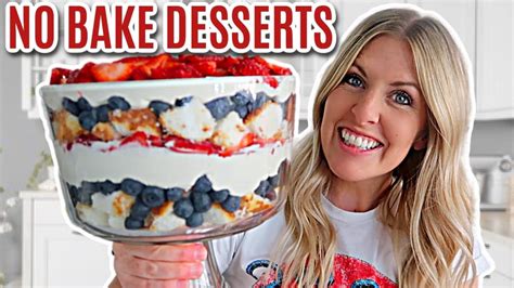 EASY 4 NO BAKE DESSERTS - Make them in just a few minutes! | No bake ...