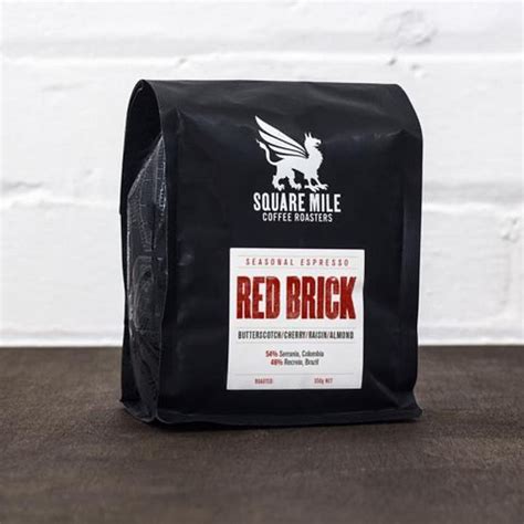 Square Mile Coffee Roasters: Red Brick Coffee - Beans (350g) | Flint Owl Bakery