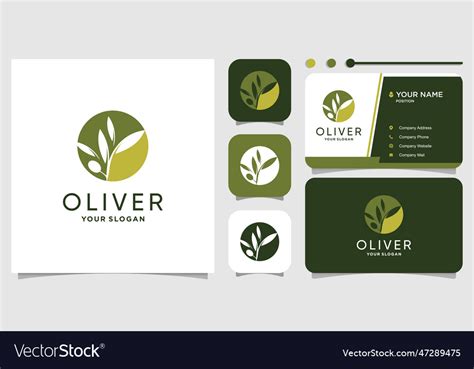 Oliver logo concept with creative abstract style Vector Image