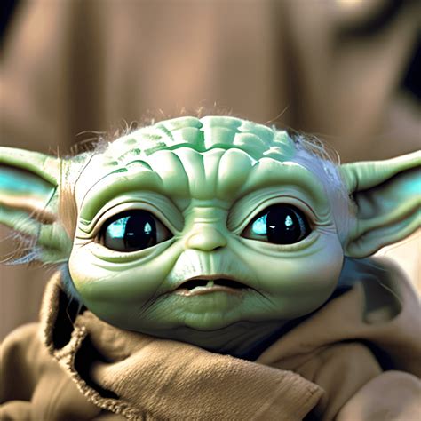 Baby Yoda Face Graphic · Creative Fabrica