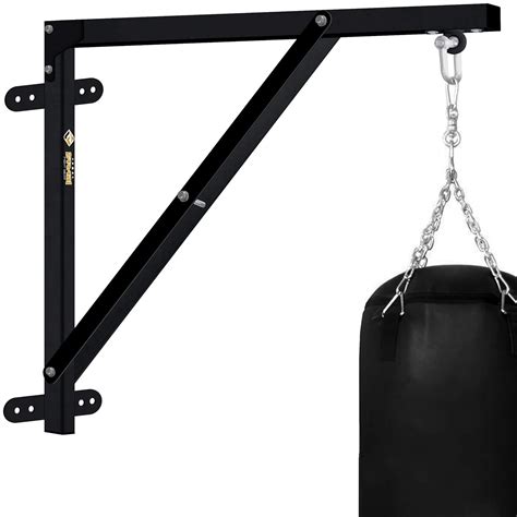 Farabi Solid Punching Bag Wall Mount Bracket Heavy Bag Wall Mount Bracket Heavy Duty Workout ...