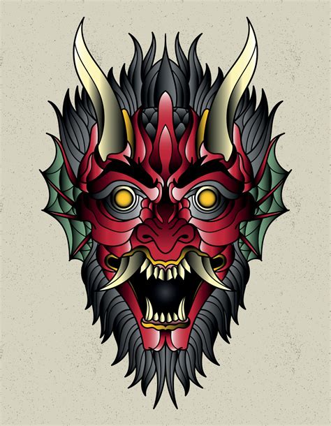 Demon Faces Tattoos