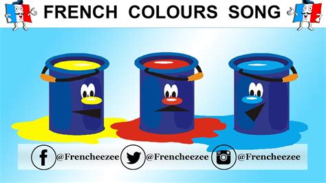 Learn French - Colours Song With Animation - Les couleurs de l'arc-en-ciel en chanson - YouTube