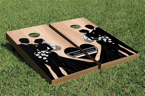 Love this | Wedding cornhole boards, Heart wedding, Custom cornhole boards