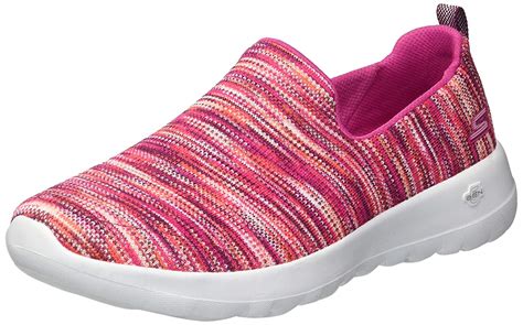 Skechers Womens Go Walk Joy Fabric Low Top Slip On, Pink/Multi, Size 10 ...