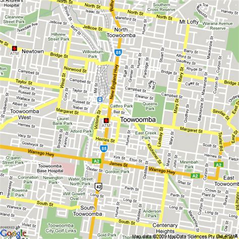 Toowoomba Map - Australia