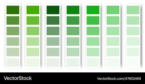 Green color palette pastel tone texture Royalty Free Vector