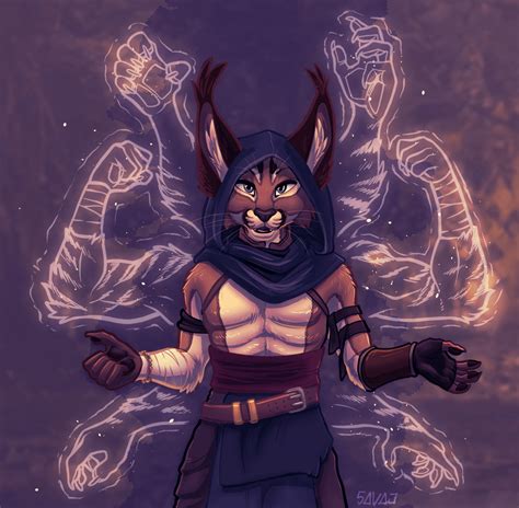 Tabaxi Monk (commission by @savajbunny) : furry