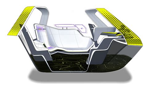 IED Tracy Concept Interior Design Sketch Render - Car Body Design