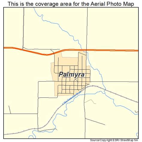 Aerial Photography Map of Palmyra, NE Nebraska