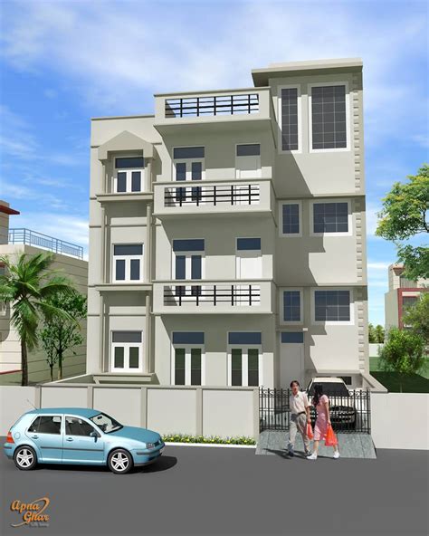 Triplex House Design Apnaghar - JHMRad | #92590