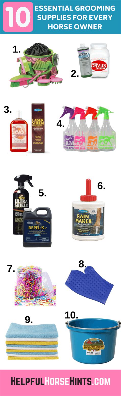 10 Essential Grooming Supplies for Every Horse Owner – Helpful Horse Hints