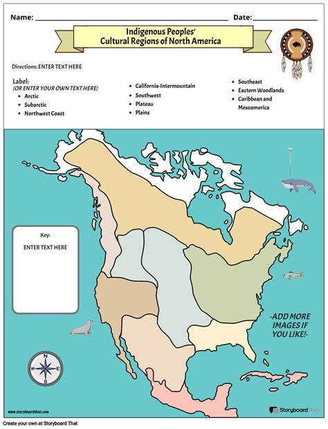 Free Printable Native American Regions Map Worksheet - vrogue.co