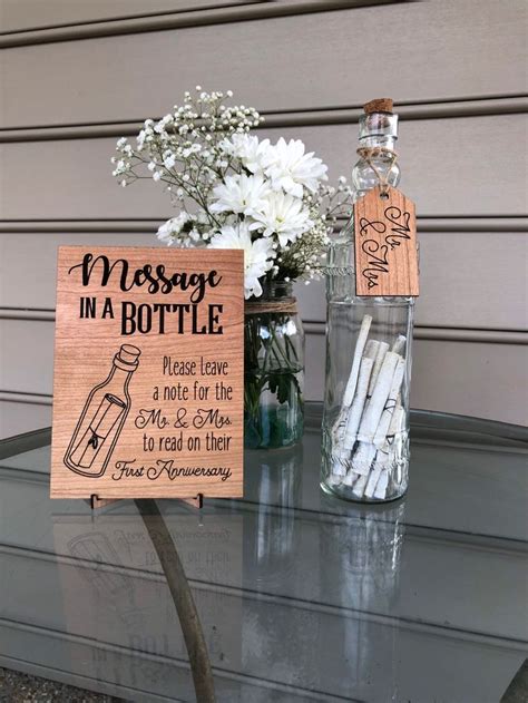 Message in a Bottle Wedding Note Guestbook - Etsy | Wedding bottles ...